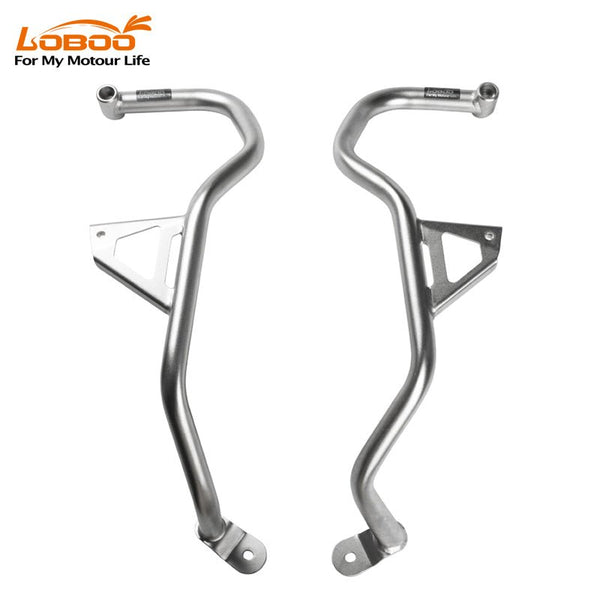 LOBOO Fuel Tank Crash Bar for BMW R1250GS Adventure (2019-on) – Stainless Steel Upper Protection Bar with Auxiliary Light Mounts